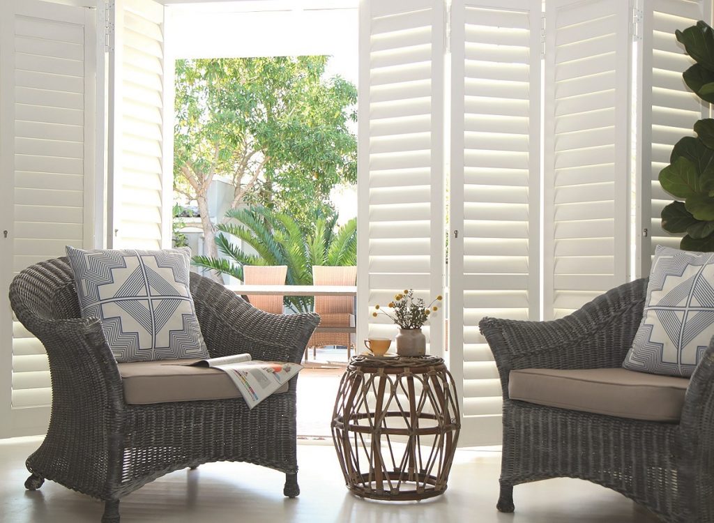Security conservatory plantation shutters