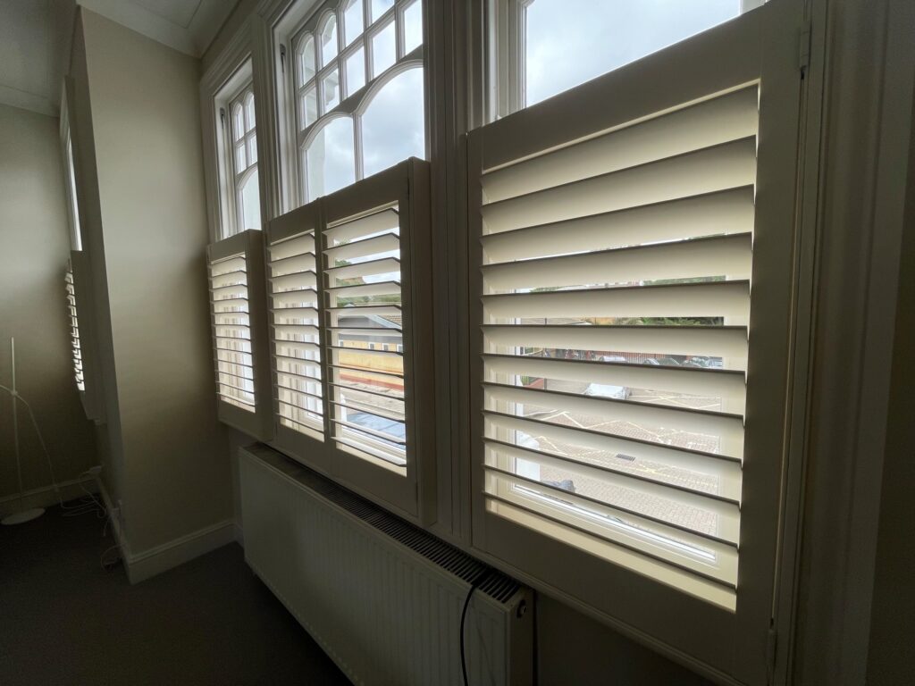 Side view of blinds
