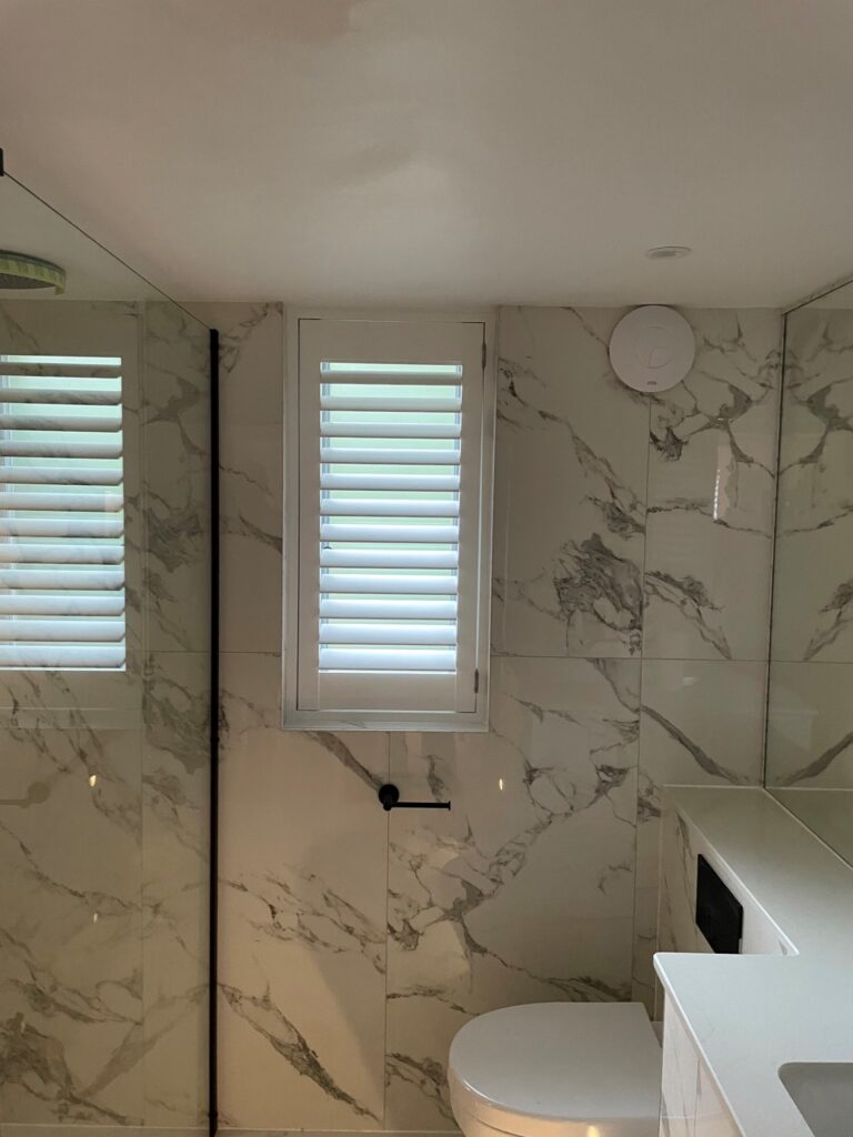 Small blinds in bathroom