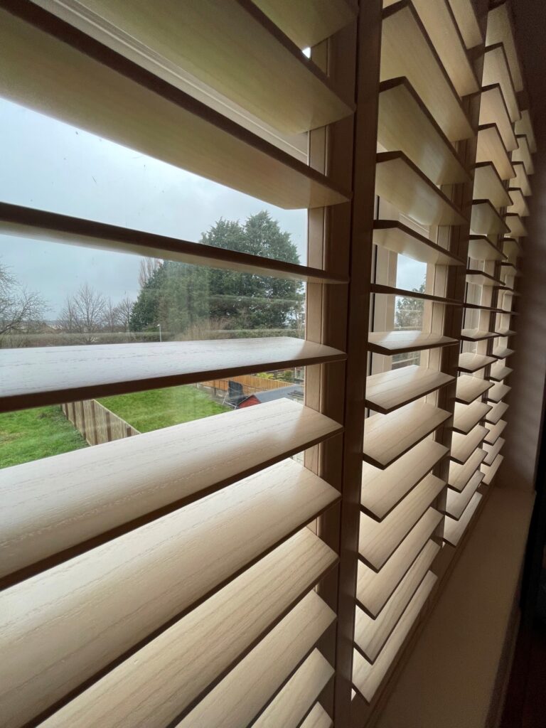 Close up of blinds